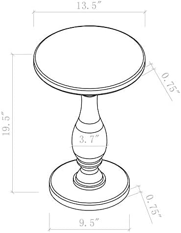 LIKENOW Acrylic End Table, Acrylic Side Table, Modern Nightstand - Image 3