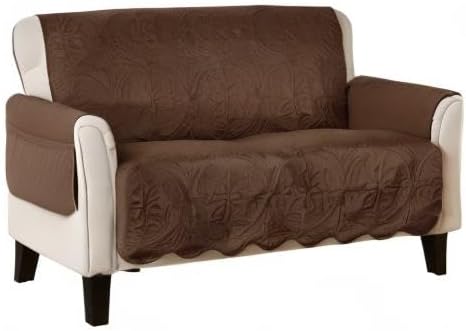 Great Bay Home Medallion Stitched Solid Furniture Protector Stain Resistant - Image 7