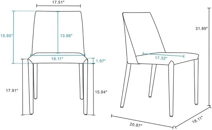 Manhattan Comfort Paris Clay Saddle Leather Dining Chair - Image 9
