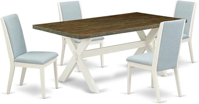 East West Furniture X077LA015-5 5 Piece Kitchen Table Set by EastWestFurniture