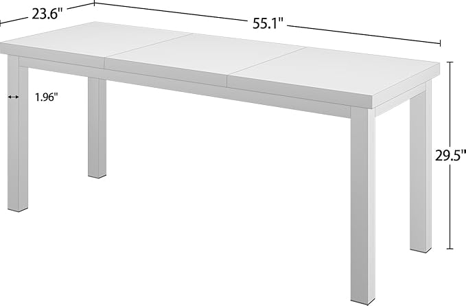 55.1 Inch Small Computer Desk, Home Office Desk, Modern Desk Table - Image 3