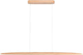 39" 24W Wood LED Linear Pendant Light Fixture Led Dining Room Light Dimmable by Yisdesign