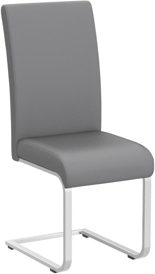 Yaheetech Dining Chairs Set of 2 Modern Faux Leather Upholstered Dining Room - Image 4