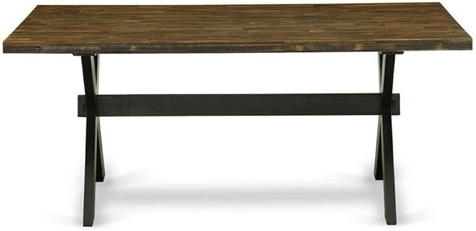 East West Furniture XT677 X-Style Kitchen Dining Table - Image 3