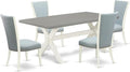 East West Furniture X097VE215-5 5 Piece Dining Table Set by EastWestFurniture