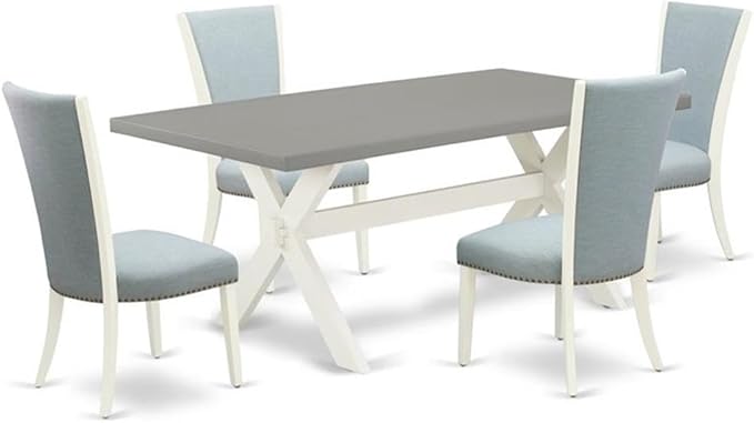 East West Furniture X097VE215-5 5 Piece Dining Table Set by EastWestFurniture