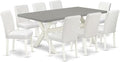 East West Furniture X097AB264-9 9 Piece Dining Table Set Includes a Rectangle by EastWestFurniture