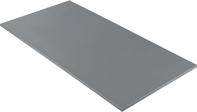 Kaboon Grey Table Top 30" D x 47.25" W, Solid One-Piece Desktop, Universal Wood by Kaboon