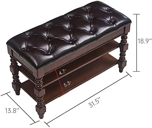Shoe Storage Bench, Entryway Shoe Rack - Image 3