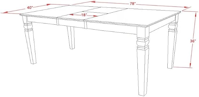 East West Furniture LGAB7-LWH-64 7 Piece Modern Dining Table Set Consist of a - Image 12