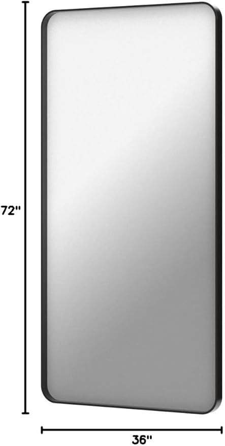 TokeShimi 72x36 Inch Black Bathroom Mirror - Image 10