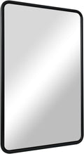 ANDY STAR Bathroom Mirror, 24x36 Inch Stainless Steel Metal Frame Black by ANDYSTAR
