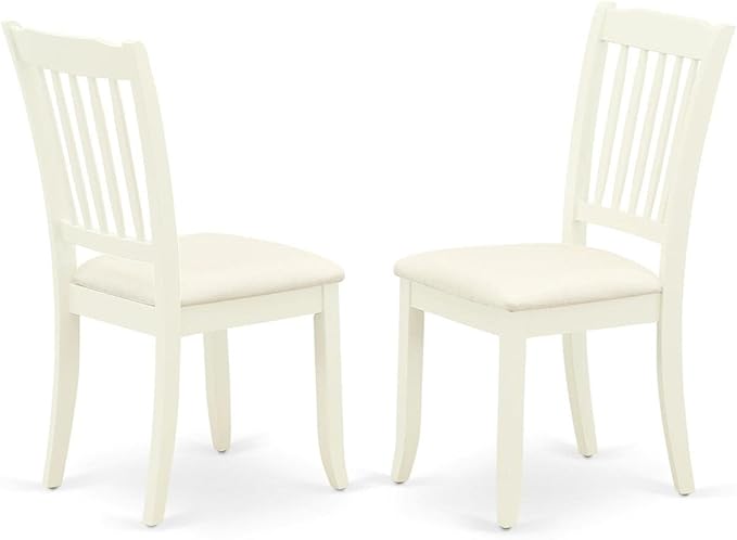 East West Furniture NODA5-LWH-C 5 Piece Kitchen Table & Chairs Set Includes a - Image 3