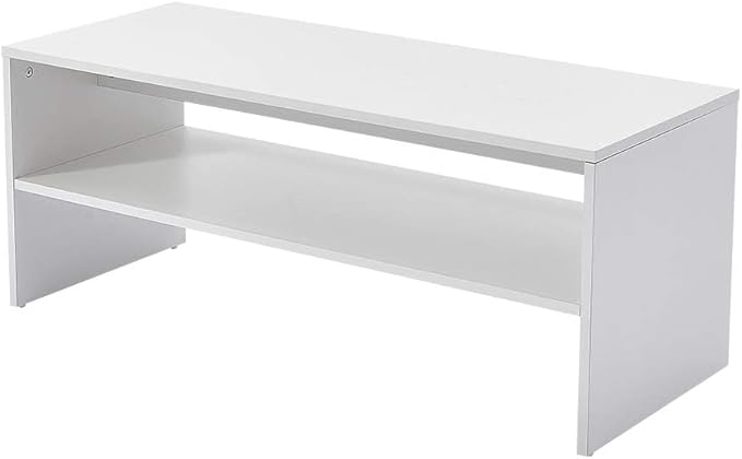 Panana 2-Tier Coffee Table Simple Couch Sofa Side End Table Tea Accent Table - Image 4