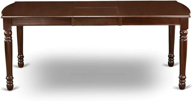 East West Furniture DOCL7-MAH-W 7 Piece Dining Table Set Consist of a Rectangle - Image 6