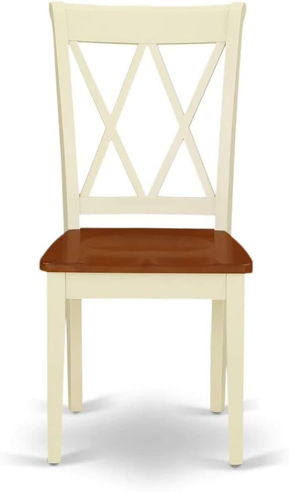 East West Furniture DOCL9-BMK-W 9 Piece Dining Table Set Includes a Rectangle - Image 7