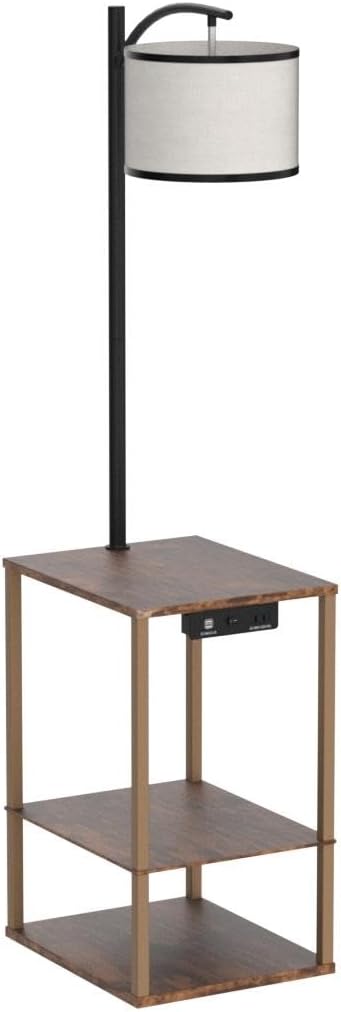 SUNMORY Floor Lamp with Table, End Table - Image 6
