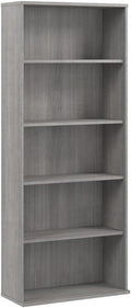Bush Business Furniture Hustle Tall 5 Shelf Bookcase in Platinum Gray, Large by BushBusinessFurniture