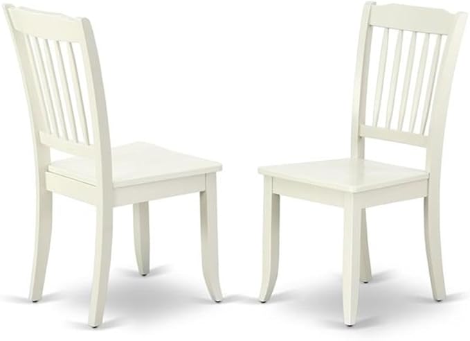 East West Furniture LGDA9-LWH-W 9 Piece Dining Room Table Set Includes a - Image 4