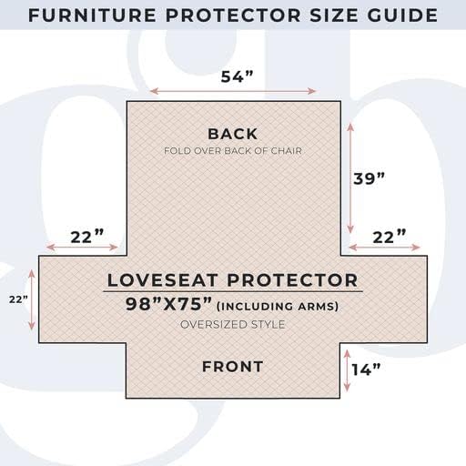 Great Bay Home Patchwork Scalloped Printed Furniture Protector Stain Resistant - Image 3