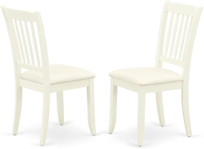 East West Furniture LGDA9-LWH-C 9 Piece Dining Table Set Includes a Rectangle - Image 4