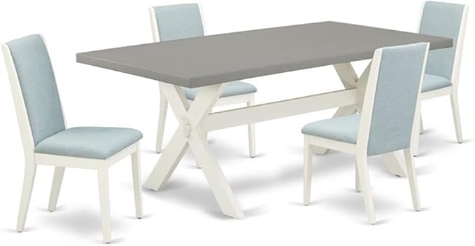 East West Furniture X097LA015-5 5 Piece Kitchen Table Set by EastWestFurniture