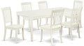 East West Furniture DODA7-LWH-W 7 Piece Modern Dining Table Set Consist of a by EastWestFurniture