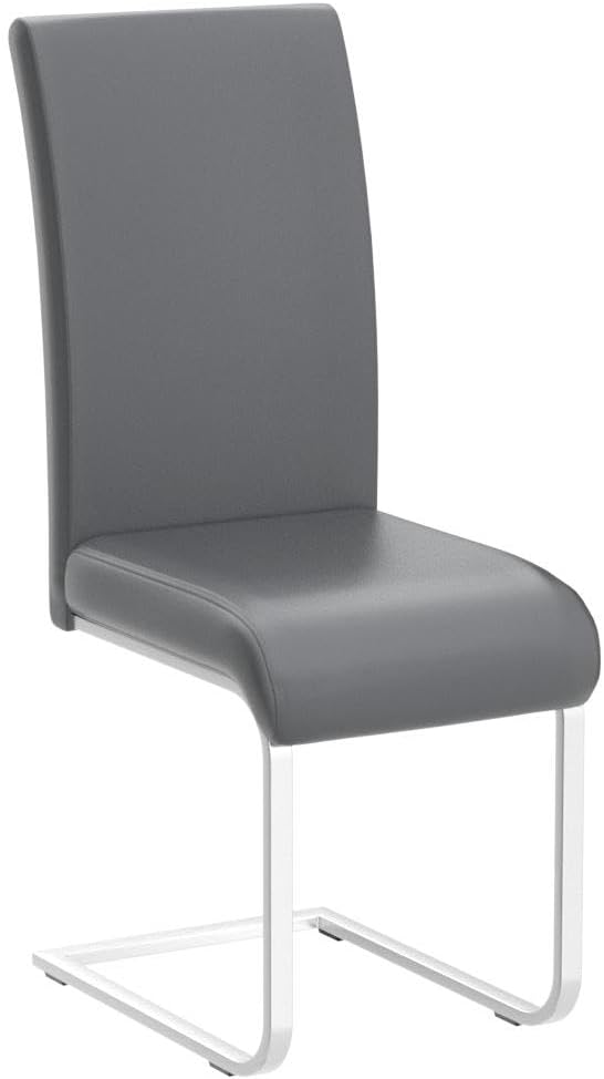 Yaheetech Dining Chairs Set of 4 Modern Faux Leather Upholstered Dining Room - Image 4