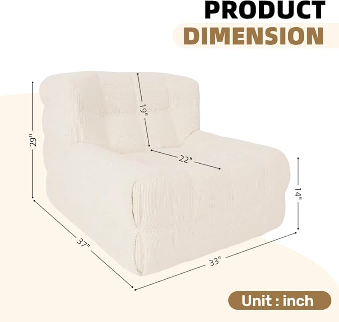 Big Joe Bean Bag Chair - Image 3
