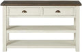 Martin Svensson Home Solid Wood Sofa Console Table, Cream White by MartinSvenssonHome