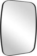 ANDY STAR Black Oblong Mirror, 36x40 Inch Black Oval Mirror by ANDYSTAR