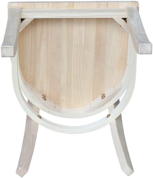 IC International Concepts Set of 2 35.8" H Charlotte X-Back Dining Solid - Image 9