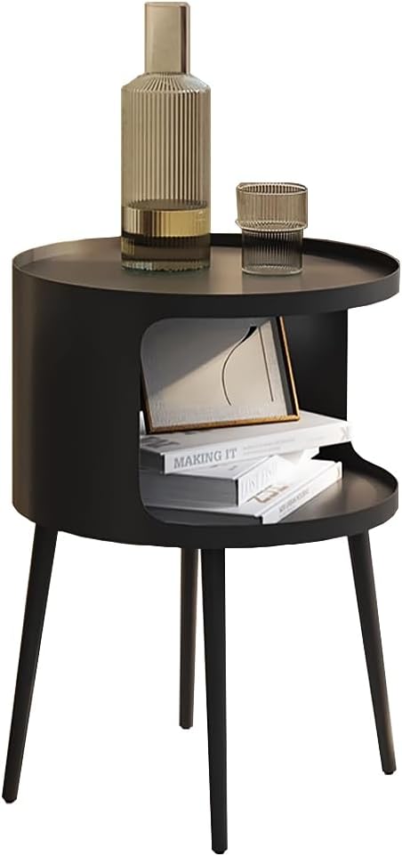 Modern Side Table, Round end Table by uniquefurnituremodernstyle