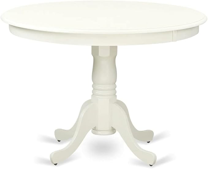 East West Furniture HLVA5-LWH-W 5 Piece Dining Room Furniture Set Includes a - Image 3