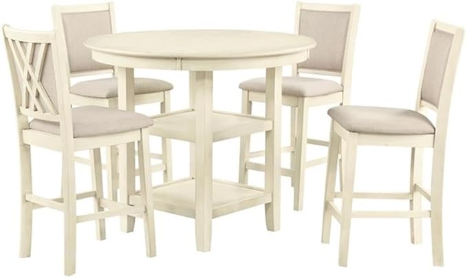 New Classic Furniture Amy 5-Piece Counter Dining Table Set - Image 3