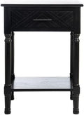 SAFAVIEH Home Collection Peyton Black 1-Drawer Lower Shelf Accent Table ACC5704B by SAFAVIEH
