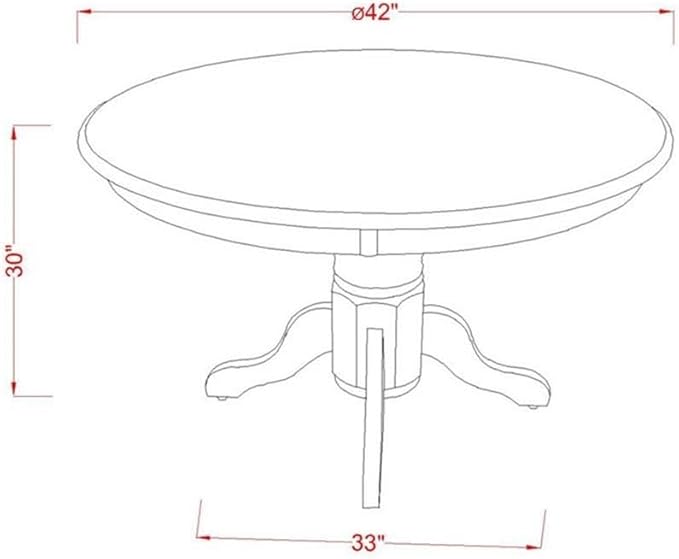 East West Furniture SHSI5-WHI-15 5 Piece Dining Table Set - Image 5