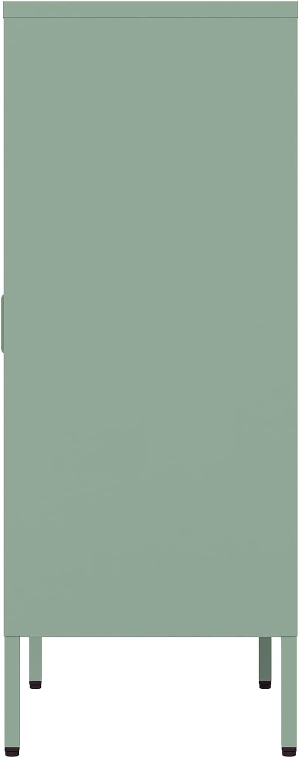 Manhattan Comfort Naomi Modern Metal Accent Cabinet, Minimalist Storage Cabinet - Image 8