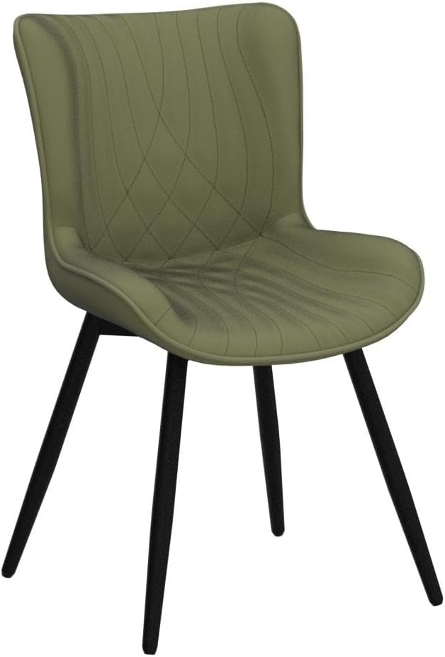 YOUTASTE Dining Chairs Set of 2 Upholstered Mid Century Modern Kitchen & Dining - Image 5