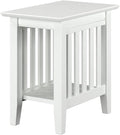 AFI Mission Chair Side Table in White by AFIFurnishings