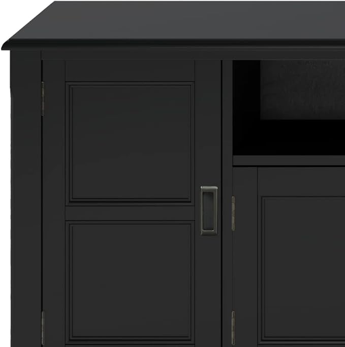 SIMPLIHOME Burlington SOLID WOOD 72 Inch Wide Transitional TV Media Stand in - Image 5