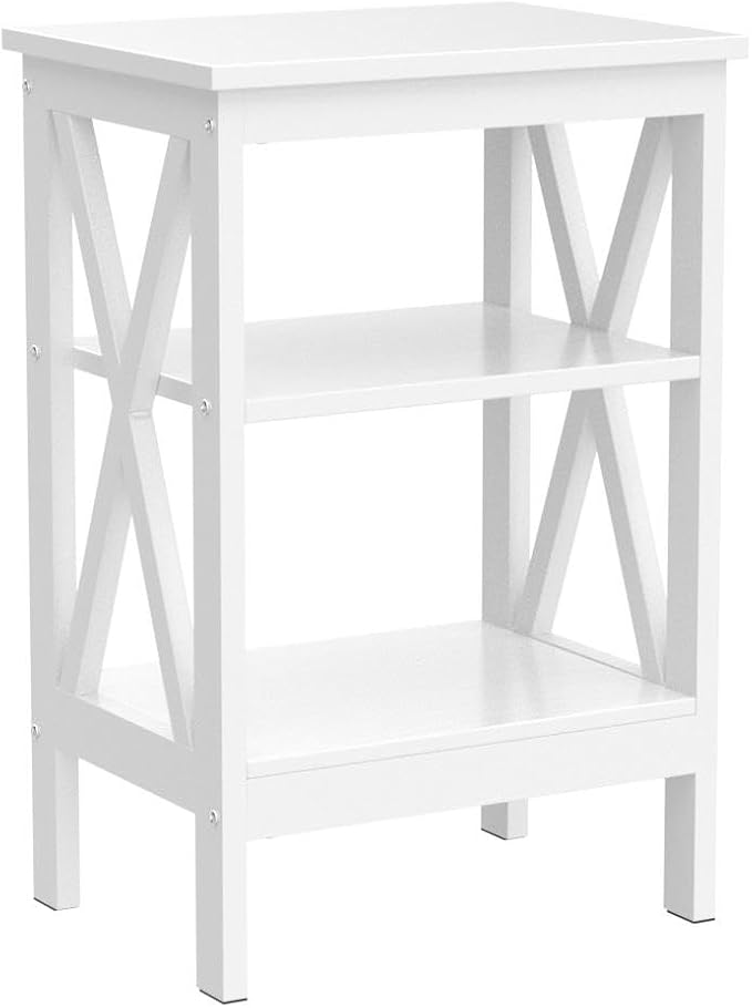 VECELO Modern Nightstands X-Design Side End Table Night Stand - Image 5
