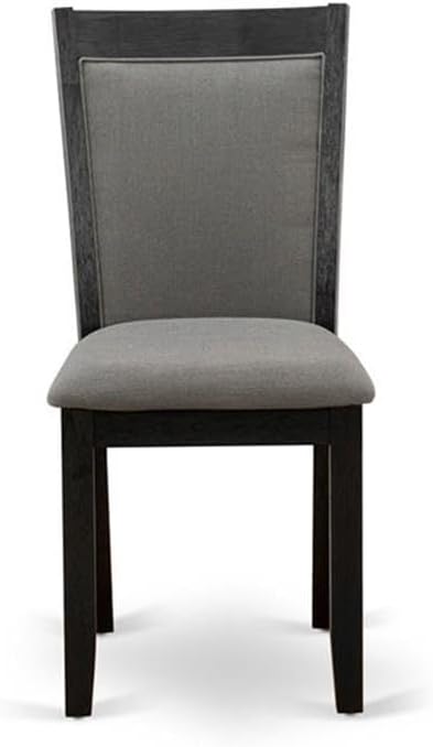 East West Furniture DLMZ3-AB6-50 3 Piece Dining Table Set Contains a Round - Image 5