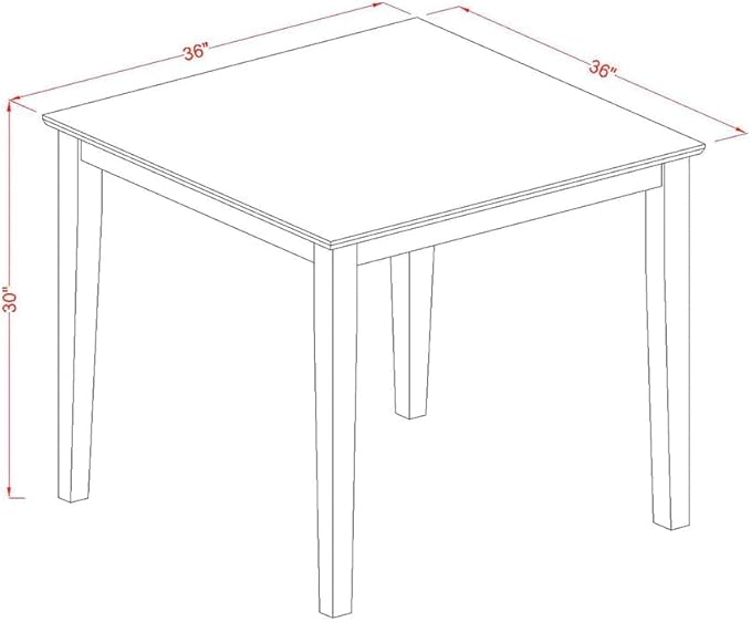 East West Furniture OXSI3-LWH-15 3 Piece Dining Room Furniture Set Contains a - Image 10