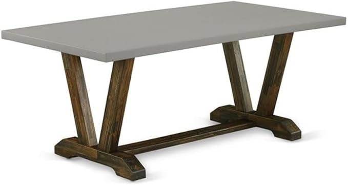 East West Furniture V797VE721-6 6 Piece Dinette Set Contains a Rectangle Dining - Image 3