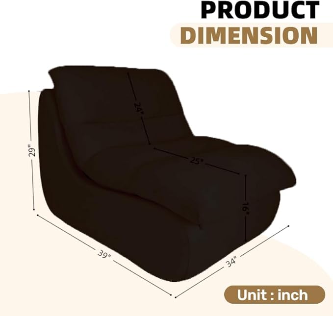 Bean Bag Chair - Memory Foam Bean Bag Chair - Image 3