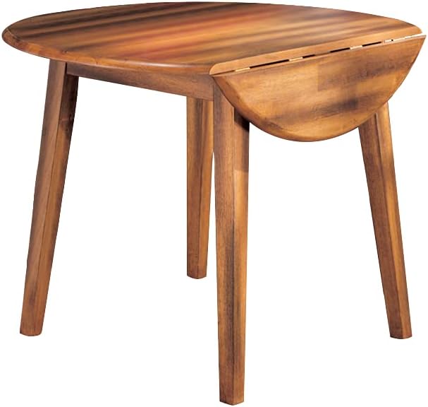 Signature Design by Ashley Berringer Dining Room Round Drop Leaf Table by SignatureDesignbyAshley