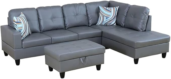 NicBex Sectional Couch 3 Pieces Sofa Set - Image 3