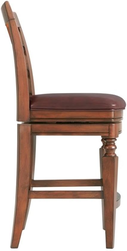 Napa Counter Height Stool with Back, Mahogany - Image 6