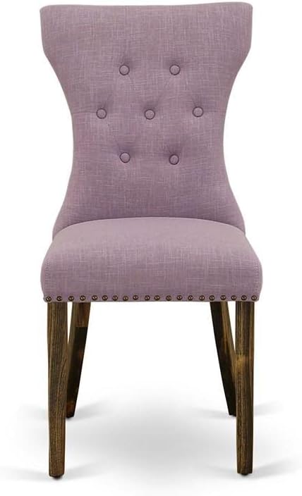 East West Furniture GAP7T40 Gallatin Parson Kitchen Chairs - Image 4